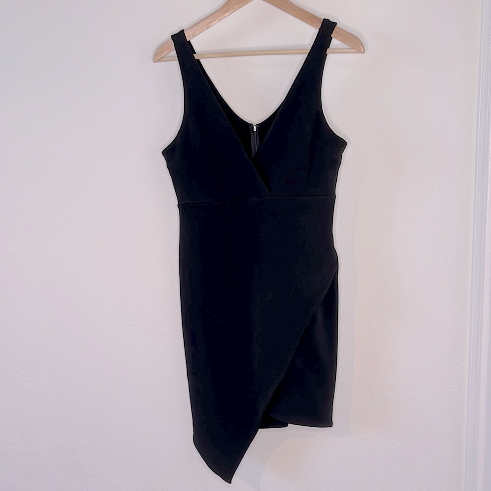 Leith Little Black Dress, asymmetrical cut size medium